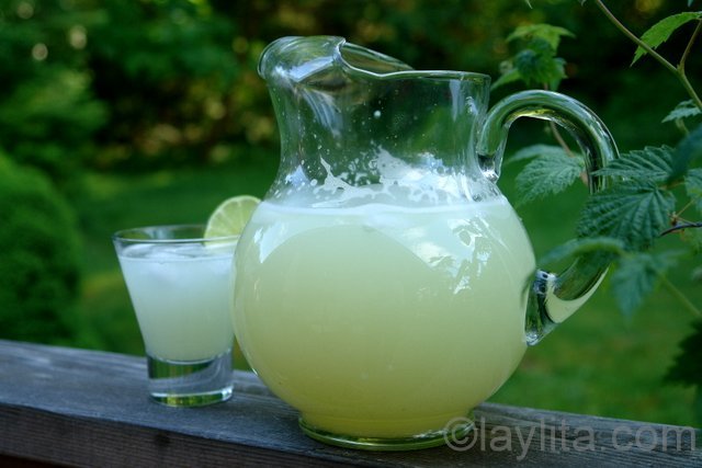 Instructivo para hacer agua de limon