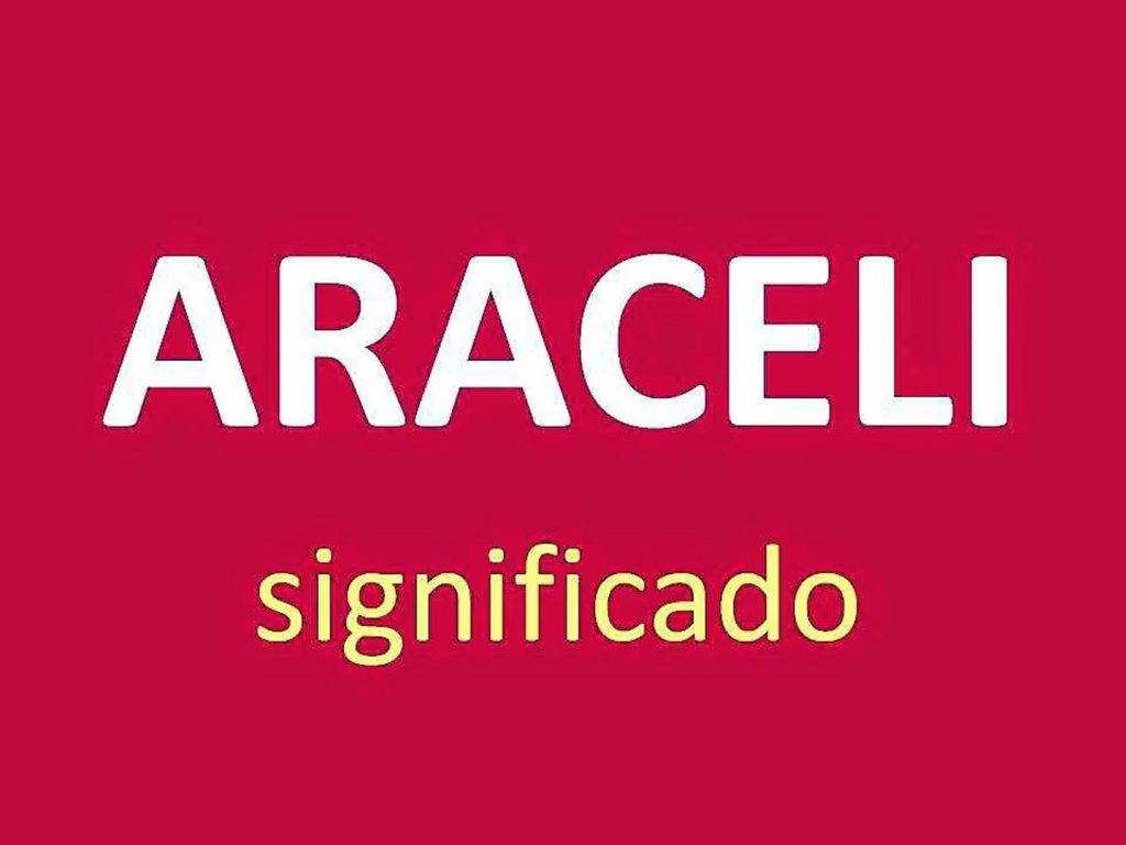 Significado del nombre araceli | Actualizado enero 2025